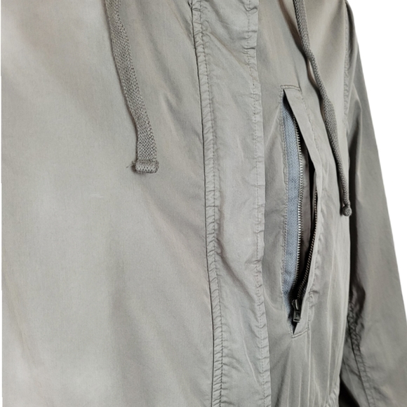 JAMES PERSE YOSEMITE Utility Jacket Taupe Hoodie Size 2 - Picture 9 of 13